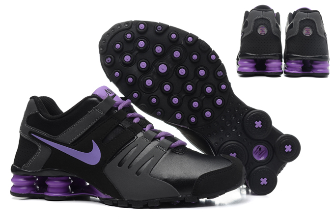 Nike Shox Actuelle Les Femmes Pourpres Noirs